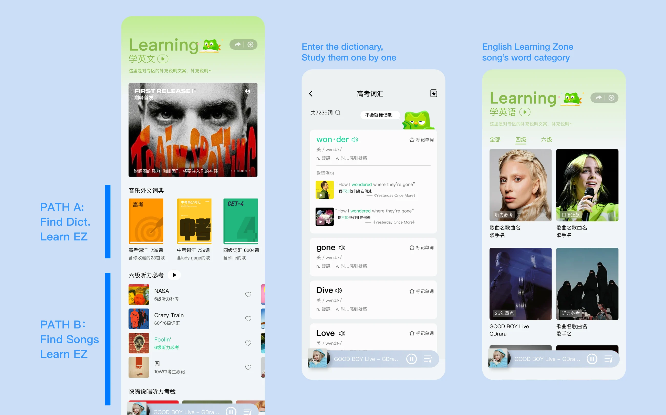 Learning music hall concept